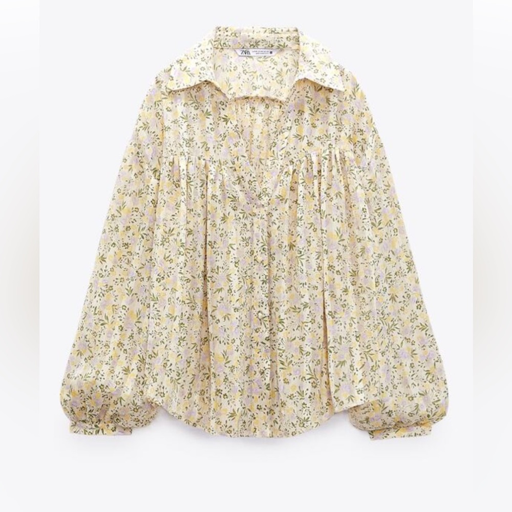 Zara floral blouse - size small